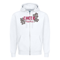 White cheer mama Zipper Hoodie - MaliasSmallBusiness