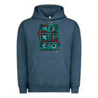 Pigment Midnight Navy mexico with roses Urban Hoodie - Jasminsmagicworld