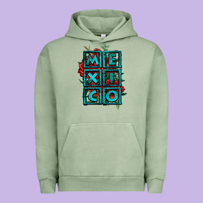 Mexico With Roses Urban Hoodie Designed By Jasminsmagicworld