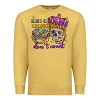 Antique Gold king cake calories don't count skull Premium Sweatshirt - FaDigitalArtStudio