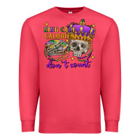 Cardinal king cake calories don't count skull Premium Sweatshirt - FaDigitalArtStudio