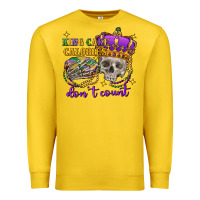 Lemon king cake calories don't count skull Premium Sweatshirt - FaDigitalArtStudio