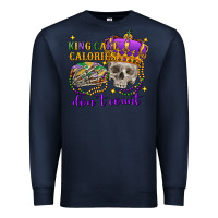 Navy king cake calories don't count skull Premium Sweatshirt - FaDigitalArtStudio