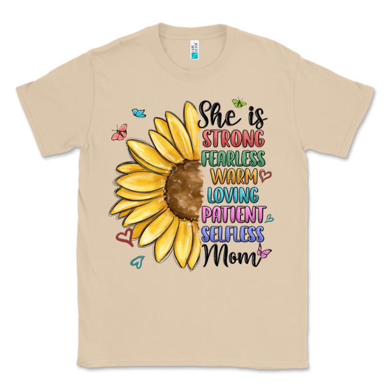 She Is Strong Fearless Warm Loving Mom Classic Tee by MaliasSmallBusiness | Teevron