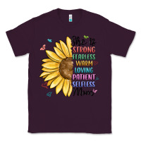 Plum she is strong fearless warm loving mom Classic Tee - MaliasSmallBusiness