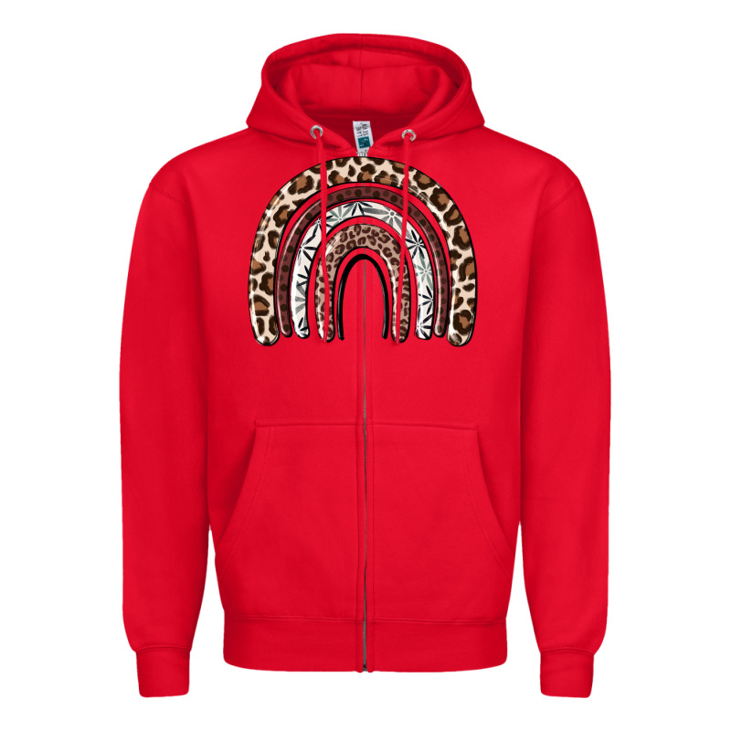 Cheetah Rainbow Zipper Hoodie by MaliasSmallBusiness | Teevron