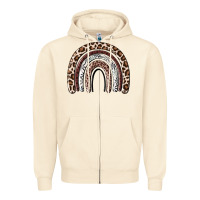 Sandshell Cheetah rainbow Zipper Hoodie - MaliasSmallBusiness