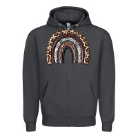 Smoke Cheetah rainbow Zipper Hoodie - MaliasSmallBusiness