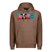 Chestnut xoxo with cow Premium Hoodie - AdoDesignShop