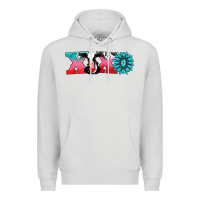 Dove Grey xoxo with cow Premium Hoodie - AdoDesignShop