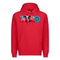 Red xoxo with cow Premium Hoodie - AdoDesignShop