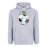 Heather Grey Christmas soccer Heavyweight Hoodie - RanaPortraitStore