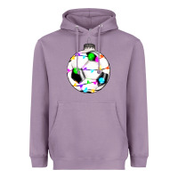 Lavender Christmas soccer Heavyweight Hoodie - RanaPortraitStore