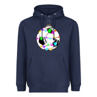 Navy Christmas soccer Heavyweight Hoodie - RanaPortraitStore