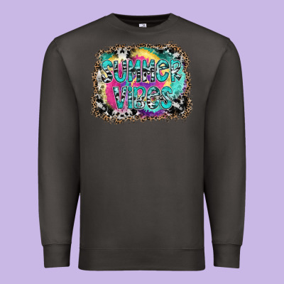 Summer Vibes Premium Sweatshirt Designed By Sublimationcraftshop