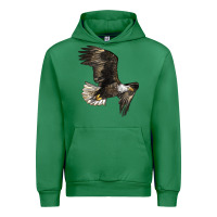 Emerald White Headed Eagle Urban Hoodie - LillyAllenDesigns