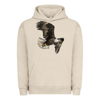 Pigment French Oak White Headed Eagle Urban Hoodie - LillyAllenDesigns