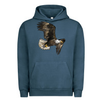 Pigment Midnight Navy White Headed Eagle Urban Hoodie - LillyAllenDesigns