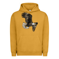 Pigment Peanut Butter White Headed Eagle Urban Hoodie - LillyAllenDesigns
