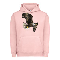 Pigment Salmon White Headed Eagle Urban Hoodie - LillyAllenDesigns