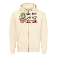Sandshell go sit on a cactus Zipper Hoodie - MaliasSmallBusiness