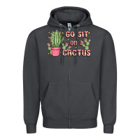 Smoke go sit on a cactus Zipper Hoodie - MaliasSmallBusiness