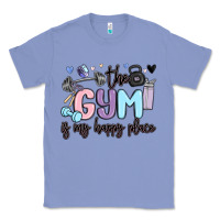 Colony Blue the gym is my happy place Classic Tee - MaliasSmallBusiness