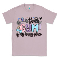 Lilac the gym is my happy place Classic Tee - MaliasSmallBusiness