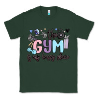 Sports Green the gym is my happy place Classic Tee - MaliasSmallBusiness