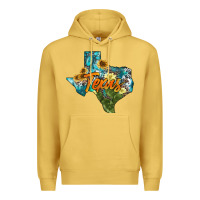 Antique Gold western texas map Premium Hoodie - AdoDesignShop