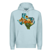 Blue Mist western texas map Premium Hoodie - AdoDesignShop