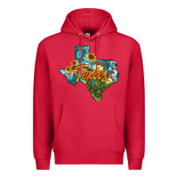 Cardinal western texas map Premium Hoodie - AdoDesignShop