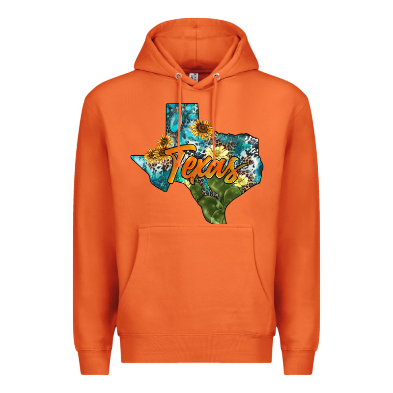 Western Texas Map Premium Hoodie by AdoDesignShop | Teevron