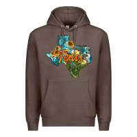 Coffee western texas map Premium Hoodie - AdoDesignShop