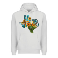 Dove Grey western texas map Premium Hoodie - AdoDesignShop