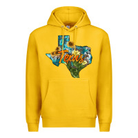 Lemon western texas map Premium Hoodie - AdoDesignShop