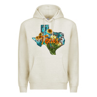 Oatmeal Heather western texas map Premium Hoodie - AdoDesignShop