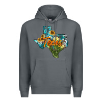 Rock western texas map Premium Hoodie - AdoDesignShop
