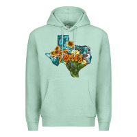 Seafoam western texas map Premium Hoodie - AdoDesignShop