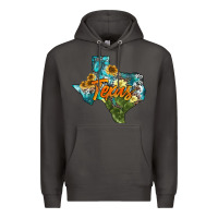 Smoke western texas map Premium Hoodie - AdoDesignShop