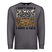 Charcoal Heather i dont need a mood ring i have a face Premium Sweatshirt - CowhideDigitalArt