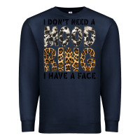 Navy i dont need a mood ring i have a face Premium Sweatshirt - CowhideDigitalArt
