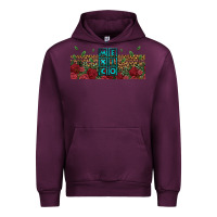 Mauve Wine mexico with roses Urban Hoodie - Jasminsmagicworld