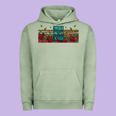 Mexico With Roses Urban Hoodie Designed By Jasminsmagicworld