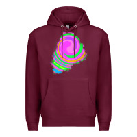 Burgundy tie dye patch Premium Hoodie - RanaPortraitStore