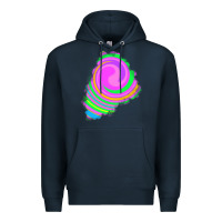 Navy tie dye patch Premium Hoodie - RanaPortraitStore