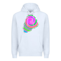 White tie dye patch Premium Hoodie - RanaPortraitStore