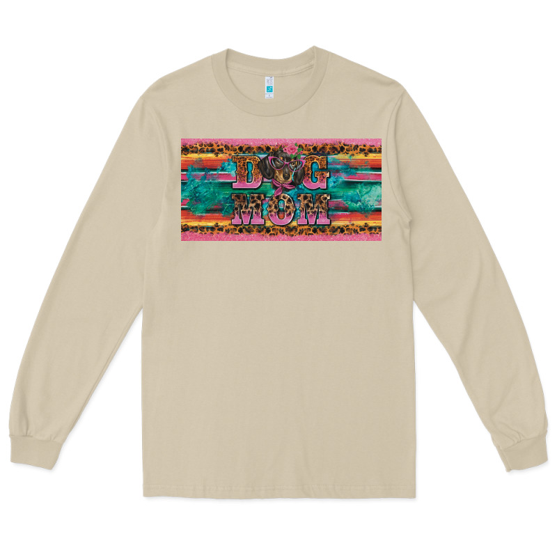 Dog Mom Danchshund  License Plate Template Long Sleeve Tee by BarkalooDesign | Teevron