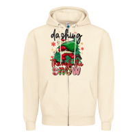 Sandshell dashing through the snow Zipper Hoodie - MaliasSmallBusiness