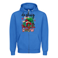 True Royal dashing through the snow Zipper Hoodie - MaliasSmallBusiness
